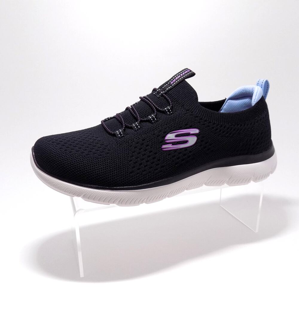 Skechers Women's Summits Top Player Black Sneaker- Size 7.5 Wid Fit- New